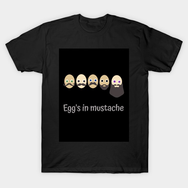 Egg's in mustache T-Shirt by Prince